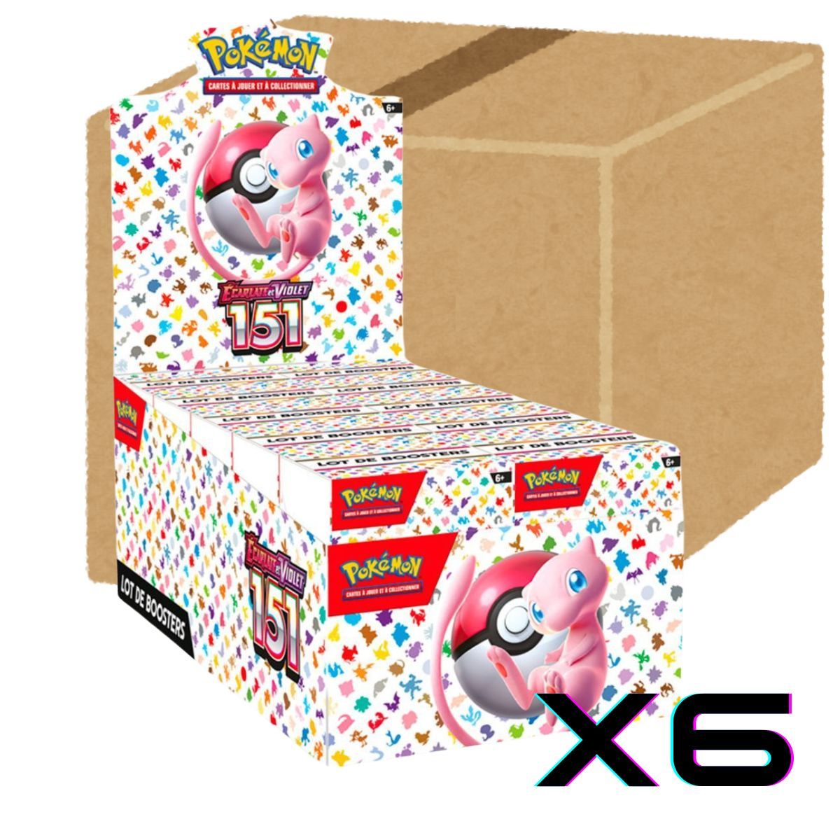 151 - Master Case de 6 Display de 10 Bundles - Pokémon - FR - 151 [SV3.5][EV3.5]