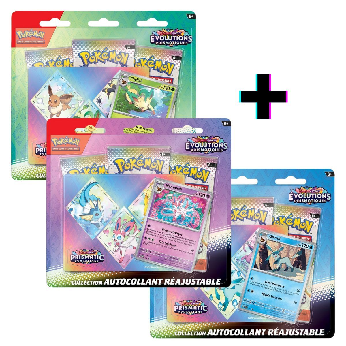Item 3 Tripacks Nymphali Givrali Phyllalli - Pokémon - FR