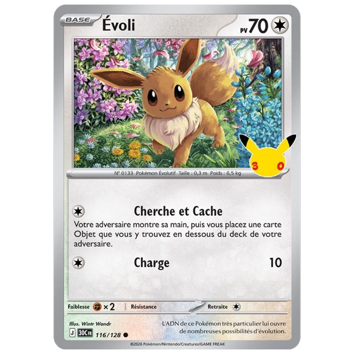 30e Anniversaire - Blister 2 Boosters Évoli - Pokémon - FR