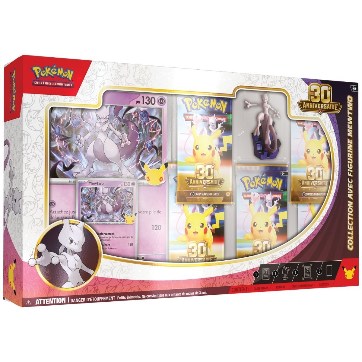 30e Anniversaire - Coffret Figurine Mewtwo - Pokémon - FR