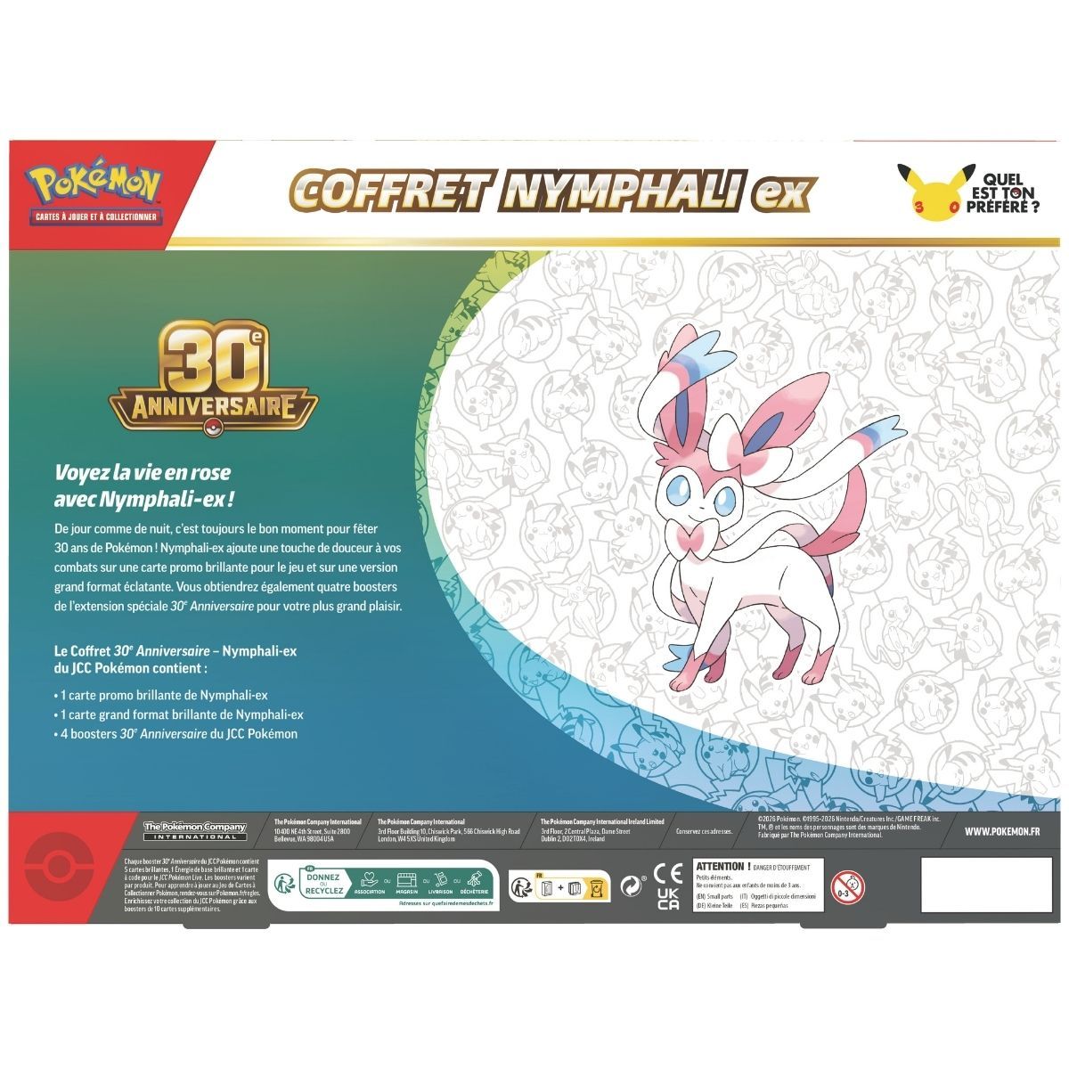 30e Anniversaire - Coffret Nymphali-ex - Pokémon - FR