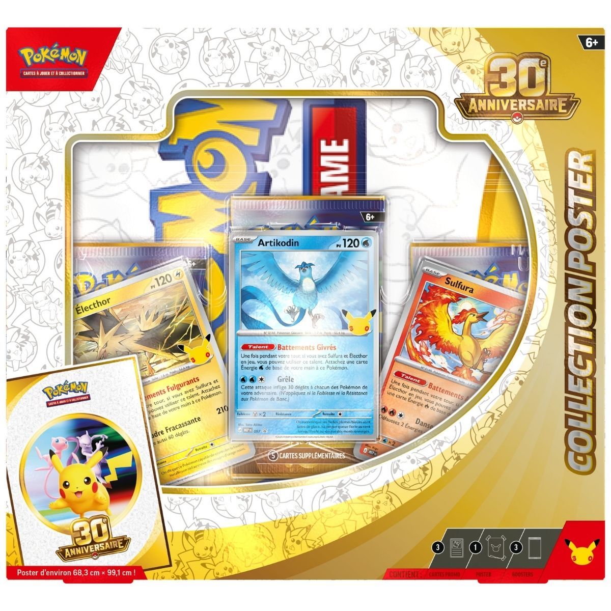 30e Anniversaire - Collection Poster - Pokémon - FR