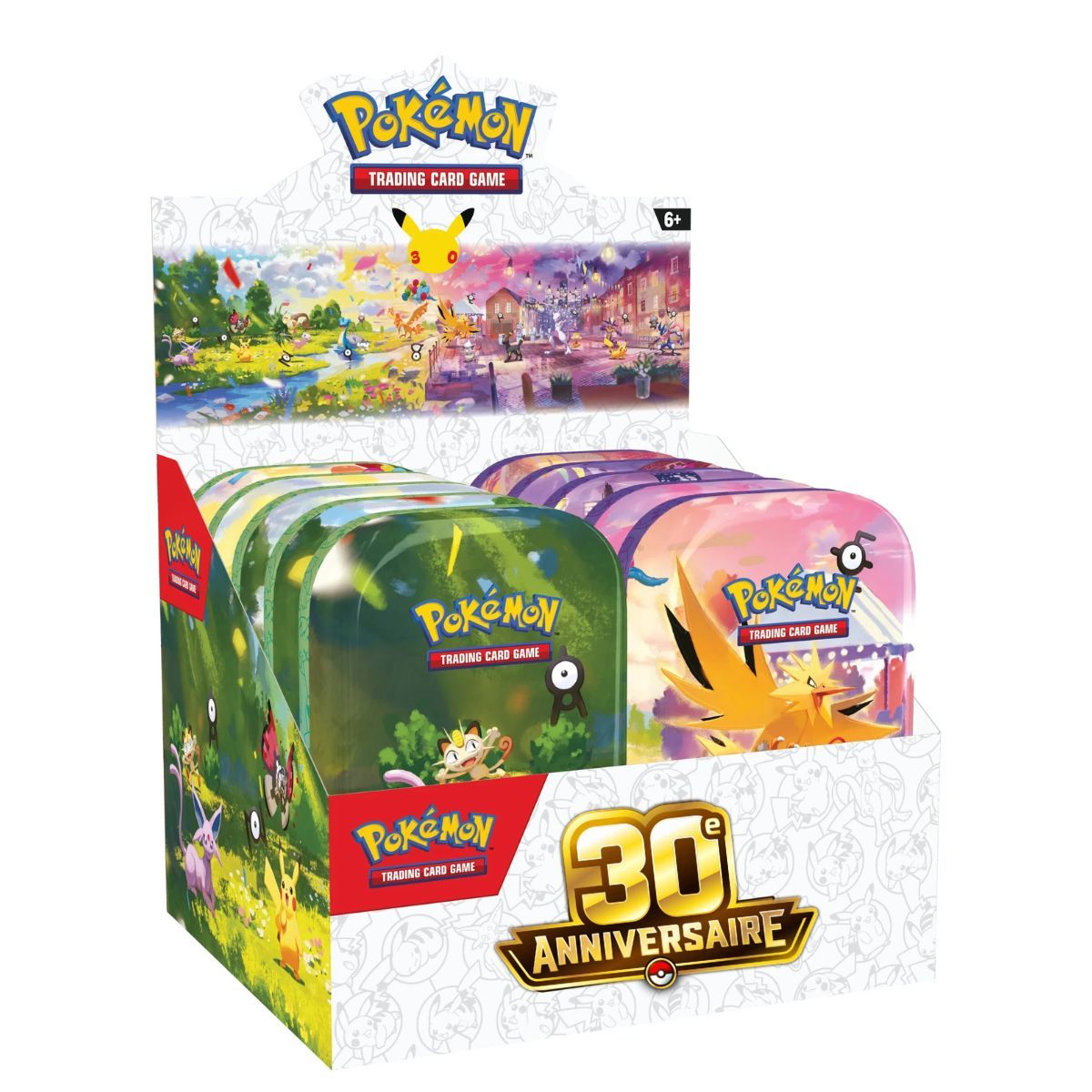 Item 30e Anniversaire - Display Scellée de 10 Mini Tins - Pokémon - FR