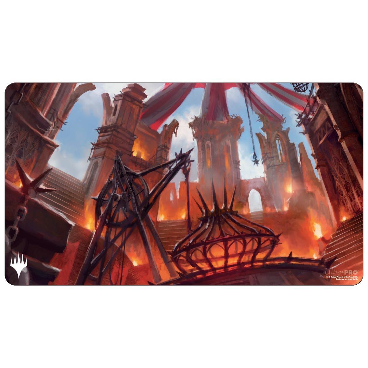 Item Tapis de Jeu - MTG Ravnica Remastered Cult of Rakdos Blood Crypt Standard Gaming Playmat