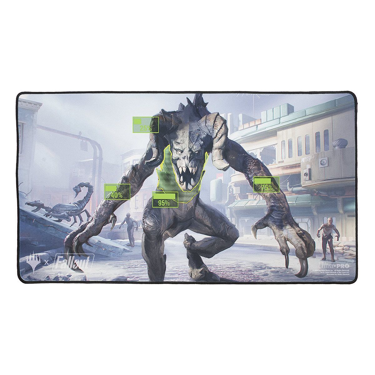 Item Tapis de Jeu - MTG Fallout V.A.T.S. Black Stitched Standard Gaming Playmat
