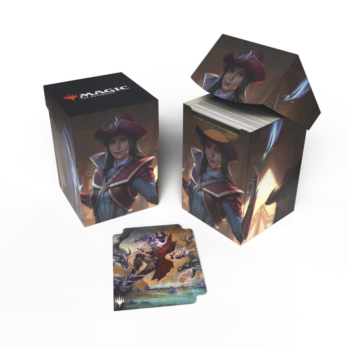 Item Deck Box 100+ MTG Les hors-la-loi de Croisetonnerre Stella Lee, Wild Card