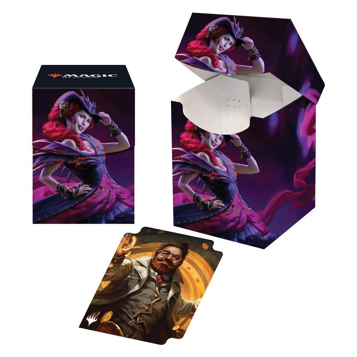 Item Deck Box 100+ MTG Les hors-la-loi de Croisetonnerre Olivia, Opulent Outlaw