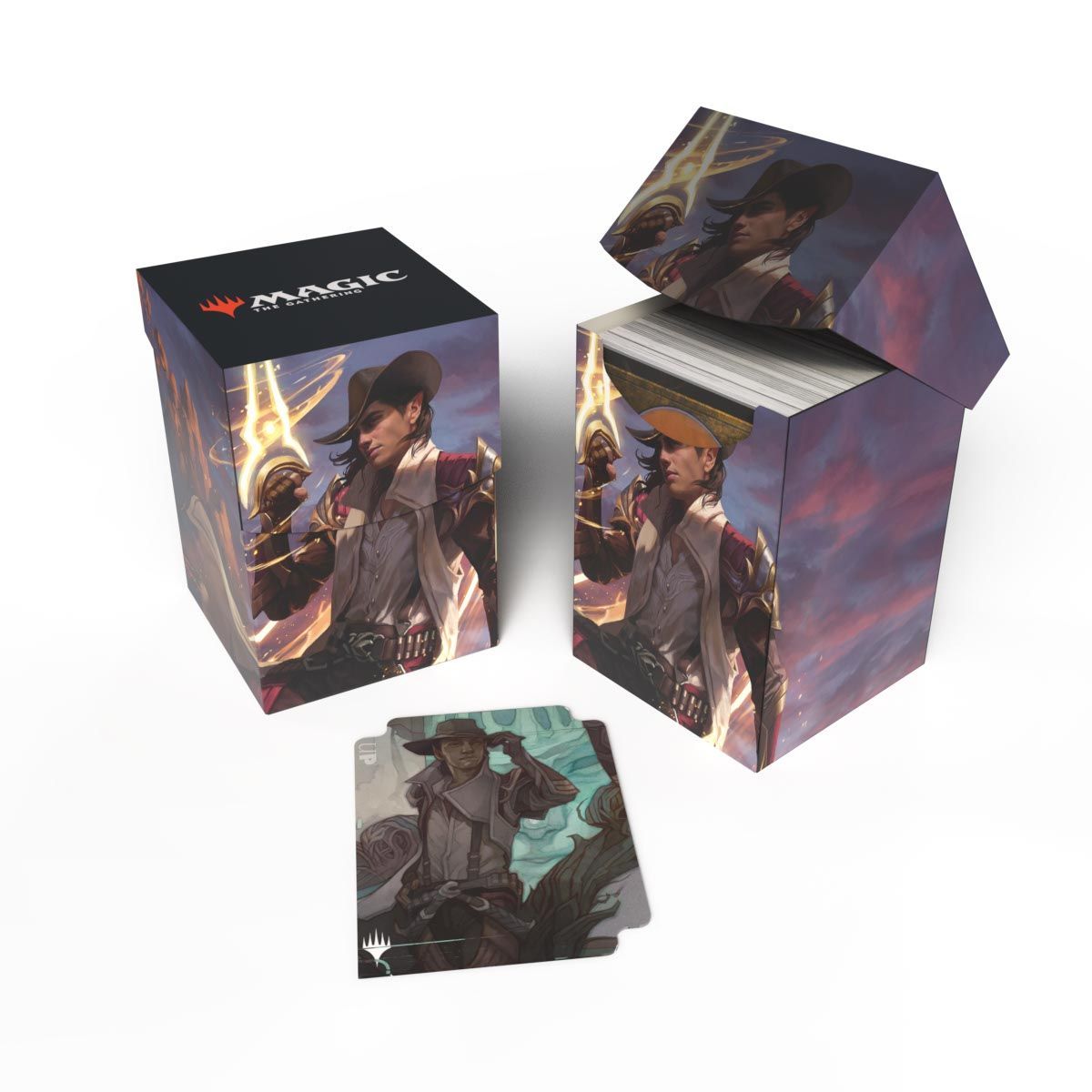 Item Deck Box 100+ MTG Les hors-la-loi de Croisetonnerre Key Art 3