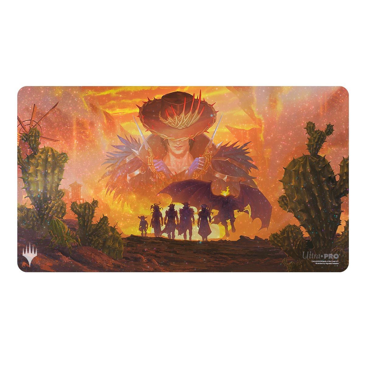 Item Tapis de Jeu - MTG Les hors-la-loi de Croisetonnerre Gang Silhouette AR Enhanced HOLOFOIL Standard Gaming Playmat
