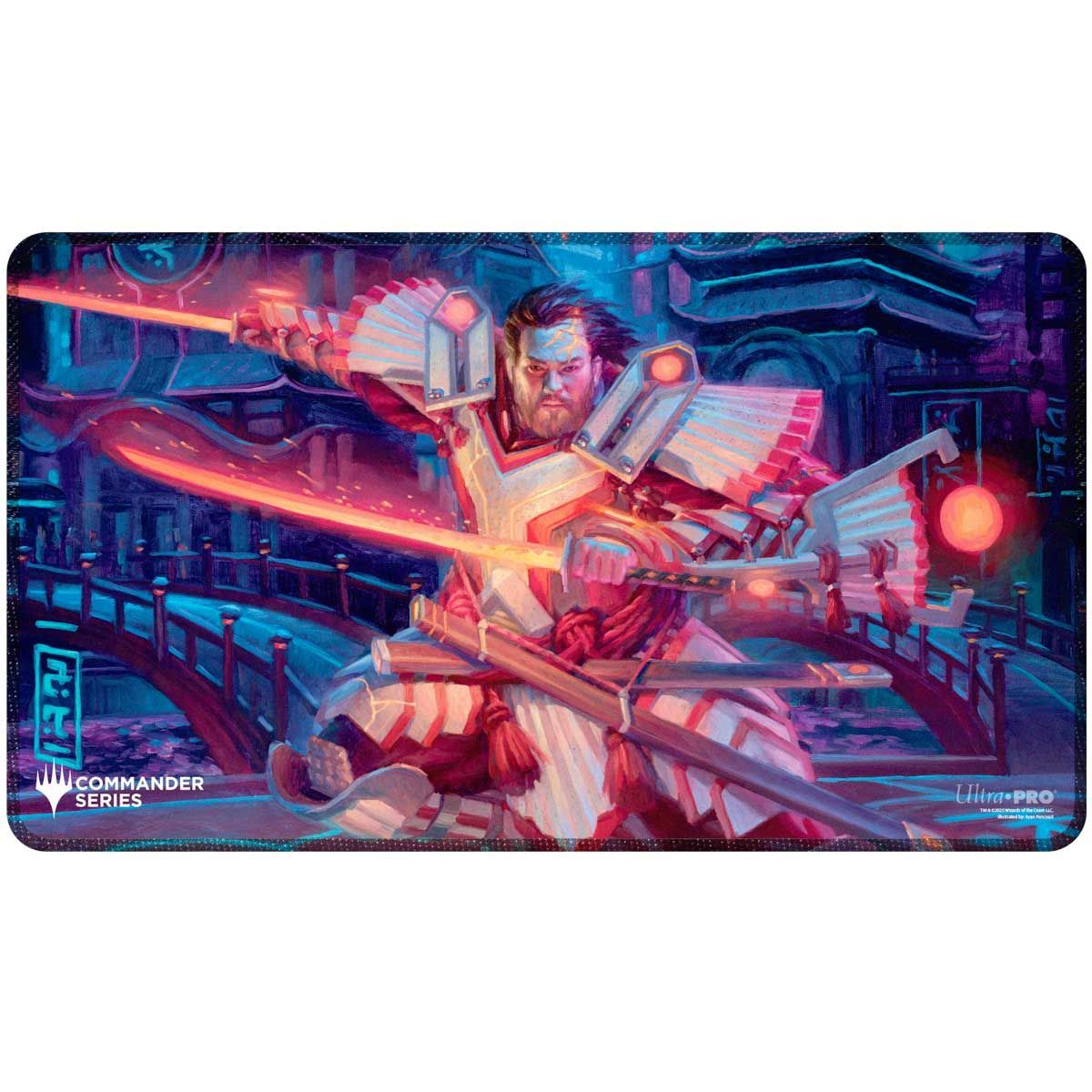 Item Tapis de Jeu - MTG Commander Series #5 - Three Color Wedge - Isshin Stitched Playmat