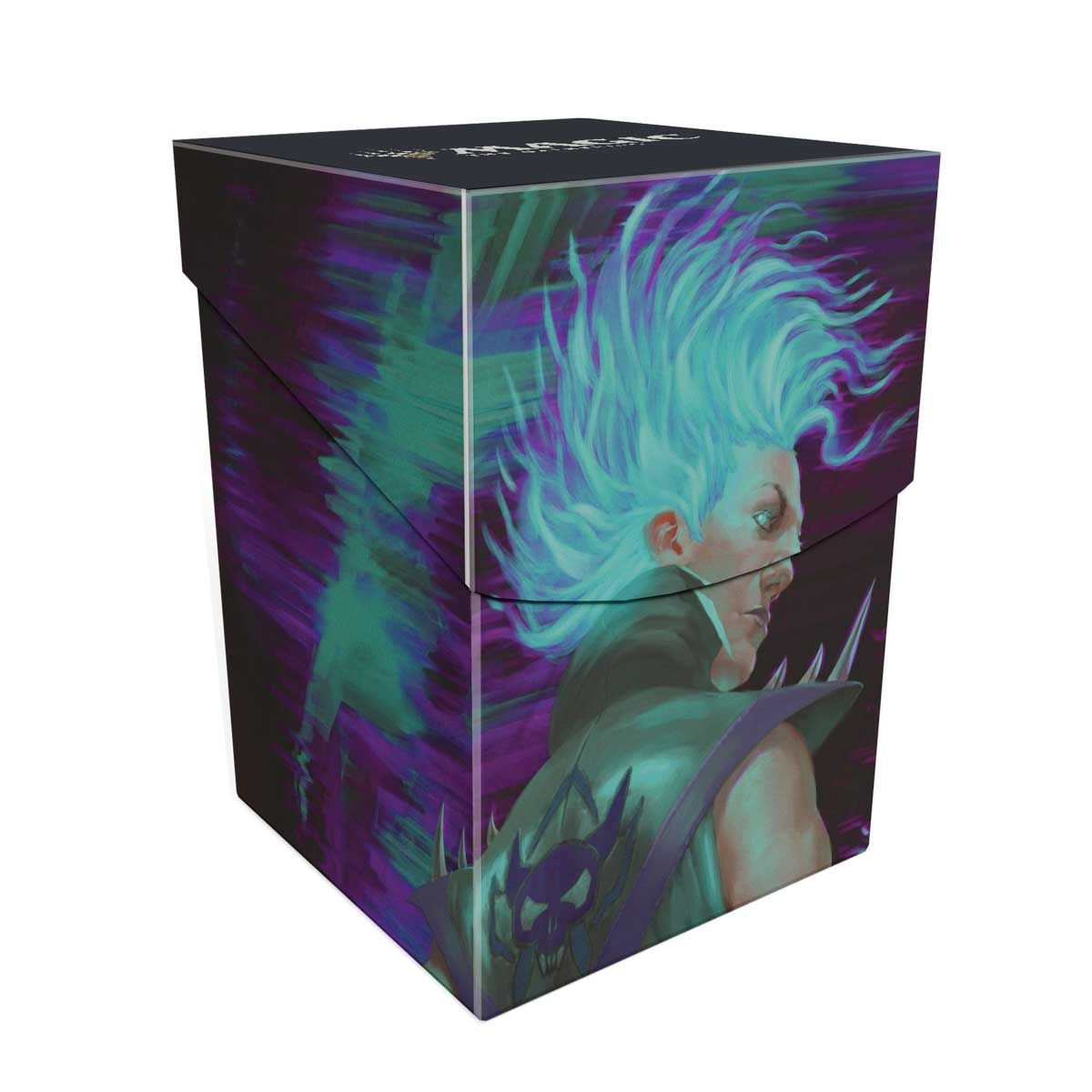 Item Deck Box 100+ MTG Aetherdrift Winter, Cursed Rider