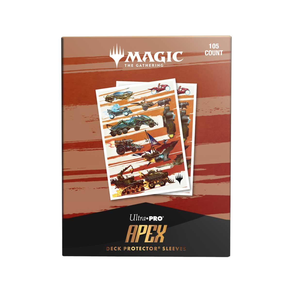 Item MTG Aetherdrift Finish Line Bundle Key Art 105ct APEX Deck Protector Sleeves