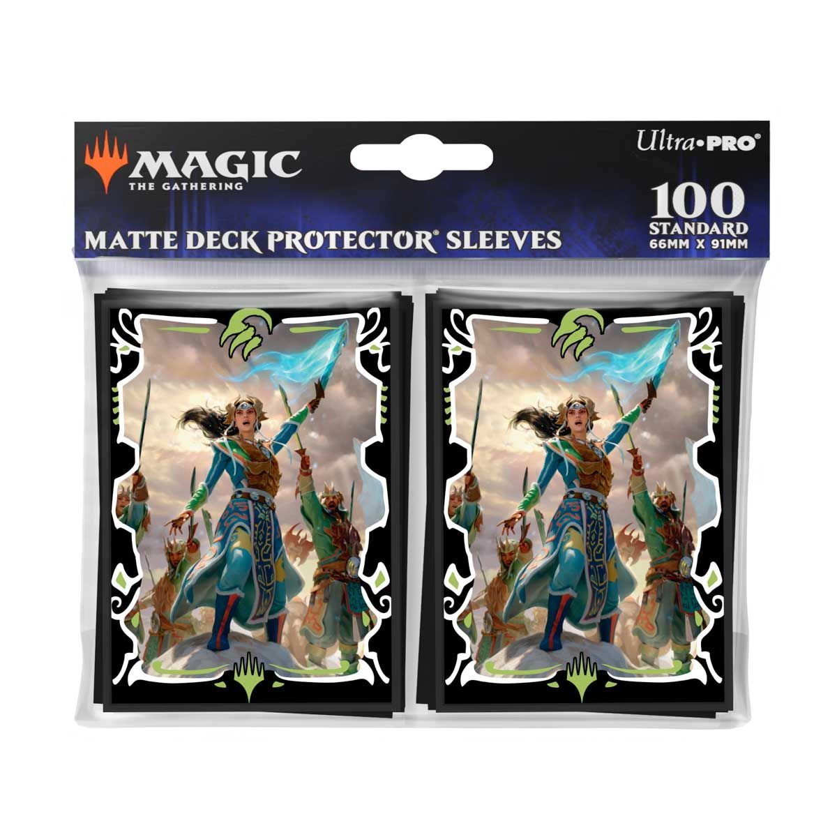 Item MTG Tarkir : la tempête des dragons Eshki, Temur’s Roar (Temur Roar Commander Deck) 100ct Deck Protector Sleeves