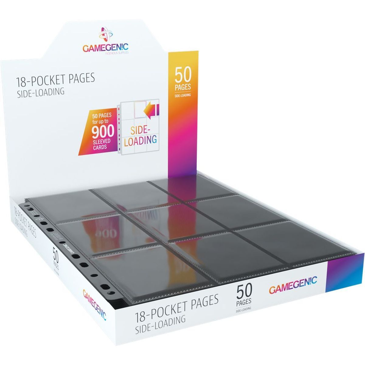 Item 50 Pages de Classeur - Gamegenic - 18 Pocket Sideloading Black