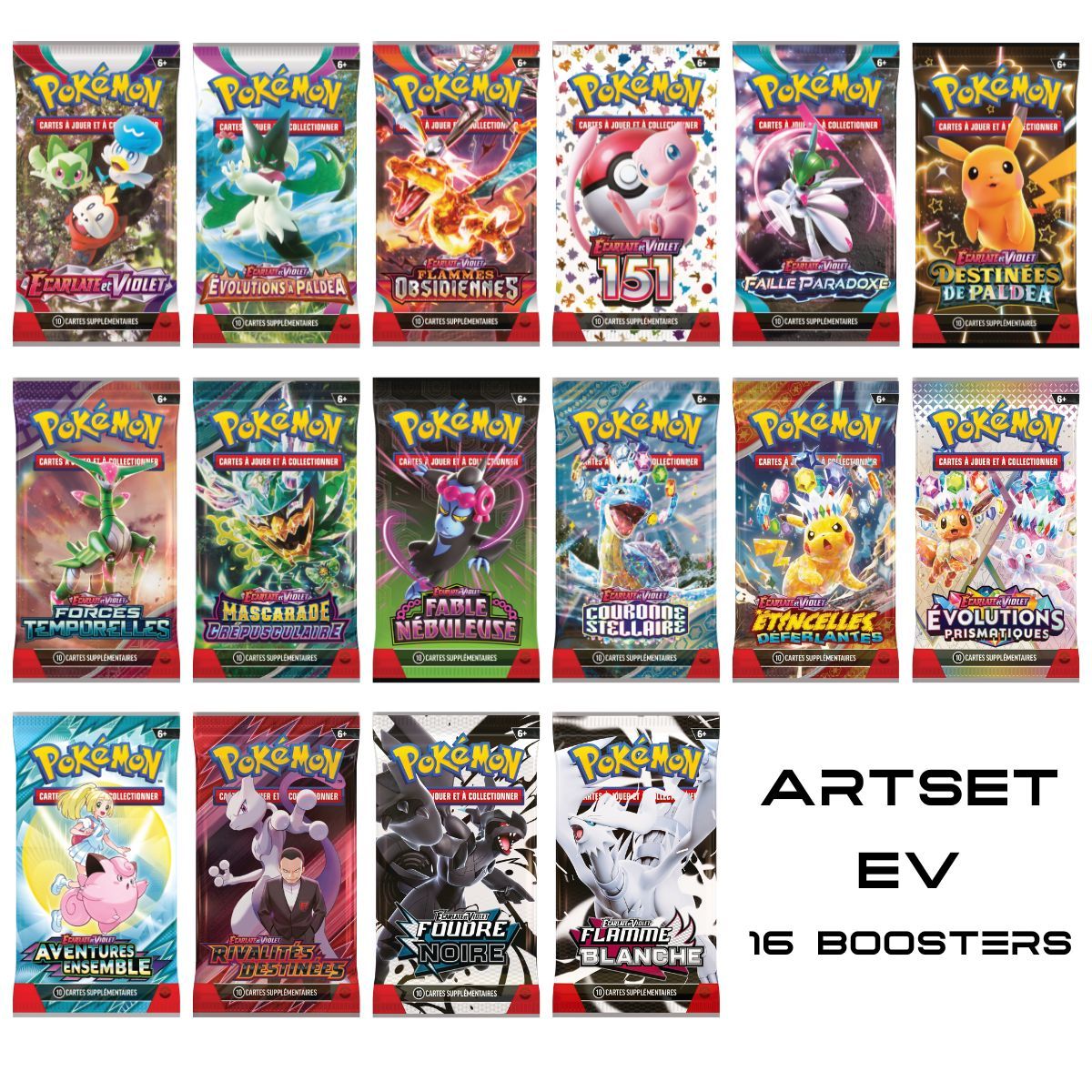 Item ARTSET Ecarlate et Violet - Lot de 16 Boosters - Pokémon - FR