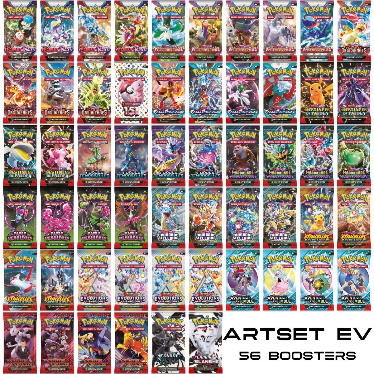 Item ARTSET Ecarlate et Violet - Lot de 56 Boosters - Pokémon - FR