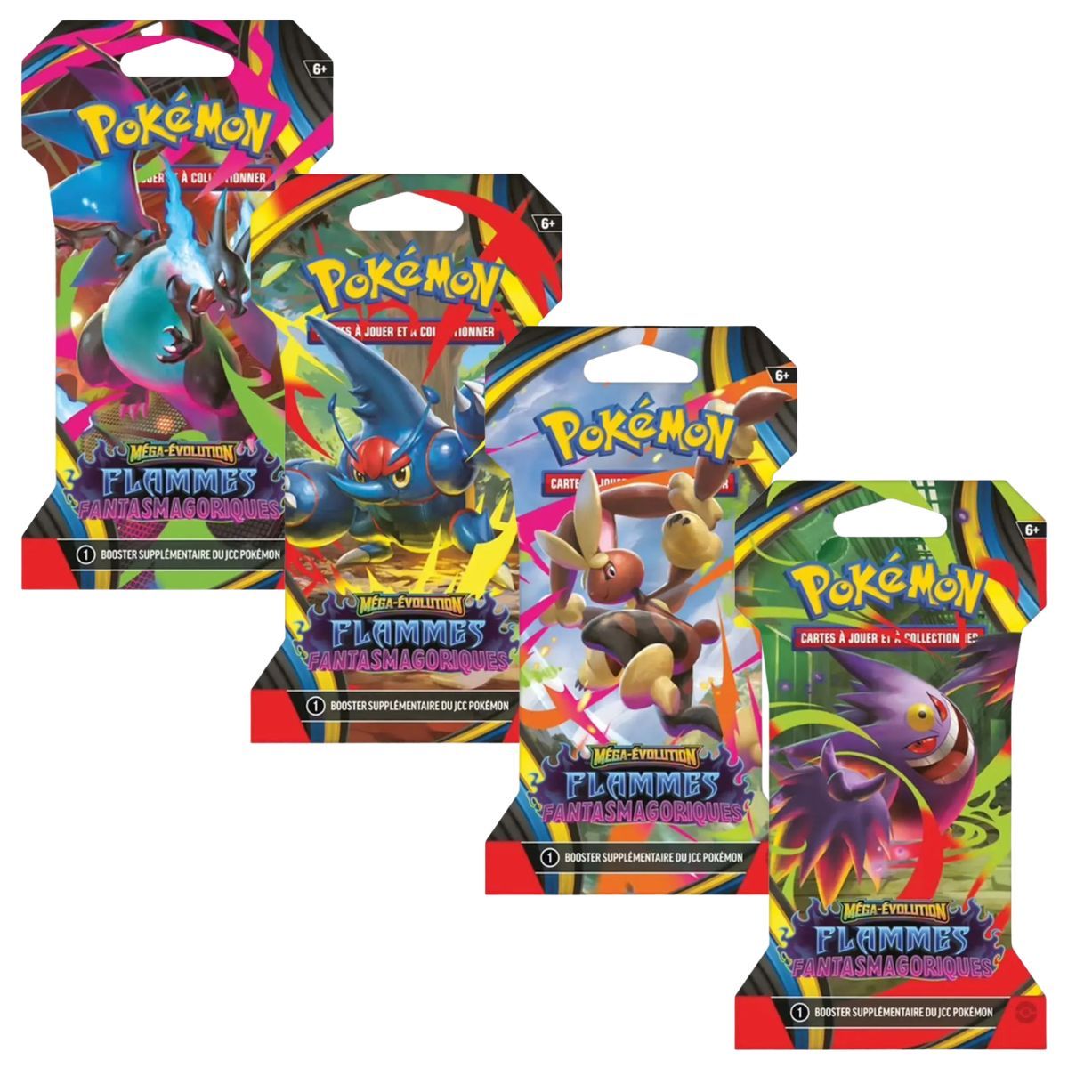 Item Artset [ME02] - Blister Boosters Flammes Fantasmagoriques - Pokémon - FR - Méga-Évolution [ME2]
