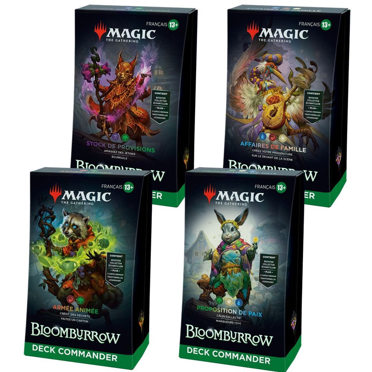 Item Bloomburrow BLB - FR - Lot de 4 Decks Commander - Magic the Gathering