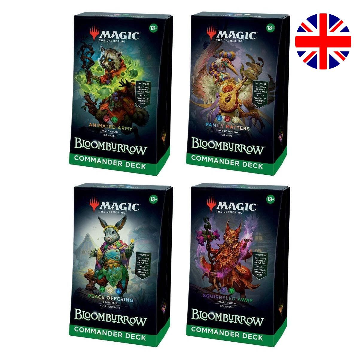 Item Bloomburrow - Lot de 4 Decks Commander - EN - Magic the Gathering - BLB