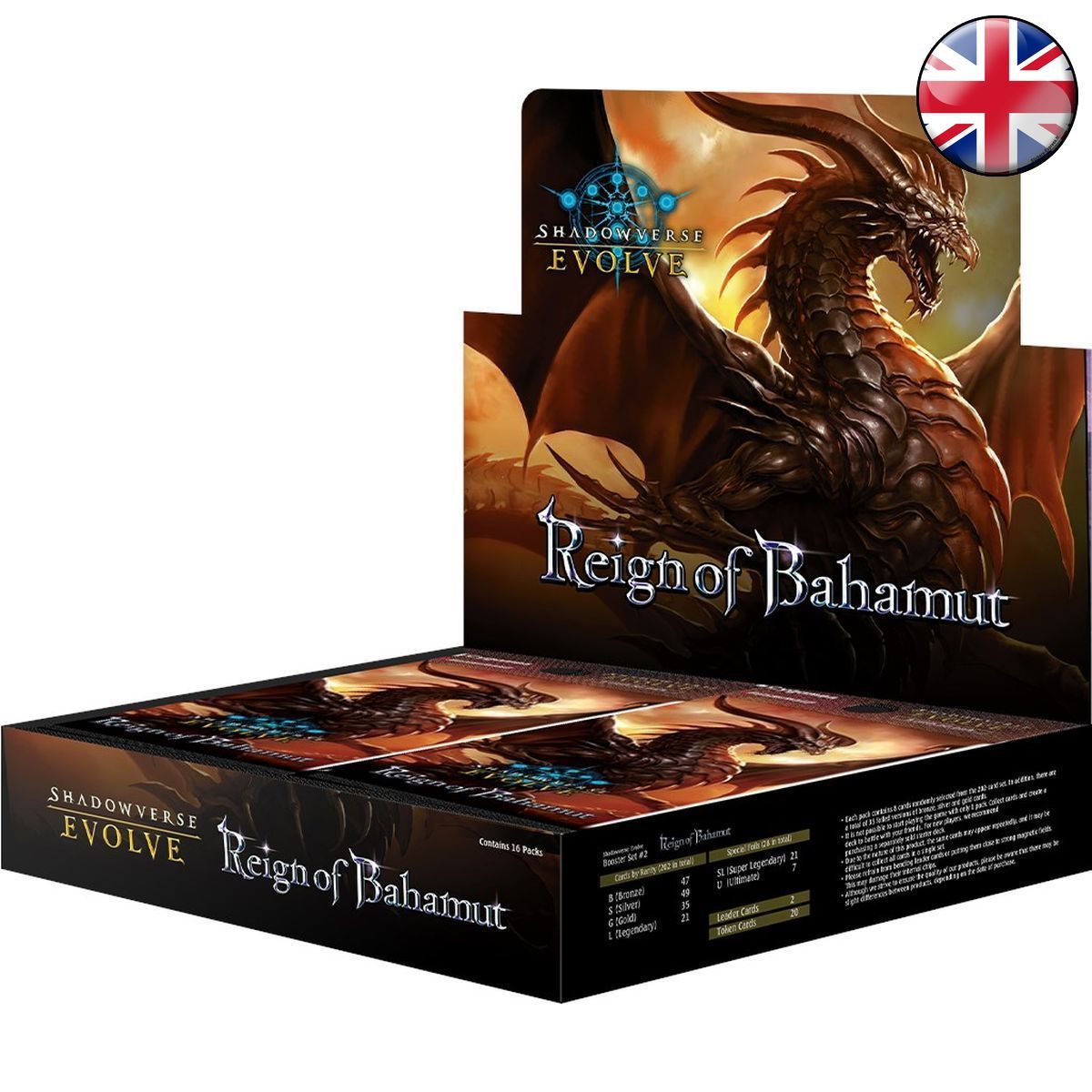Boite de Boosters - Shadowverse - EN - BP02 Reign of Bahamut Unlimited