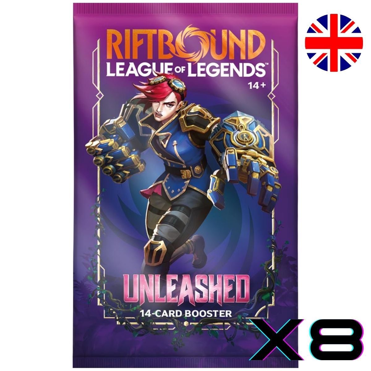Item Booster Set 3 Unleashed - Lot de 8 Paquets de 14 Cartes  - EN - Riftbound : LoL TCG