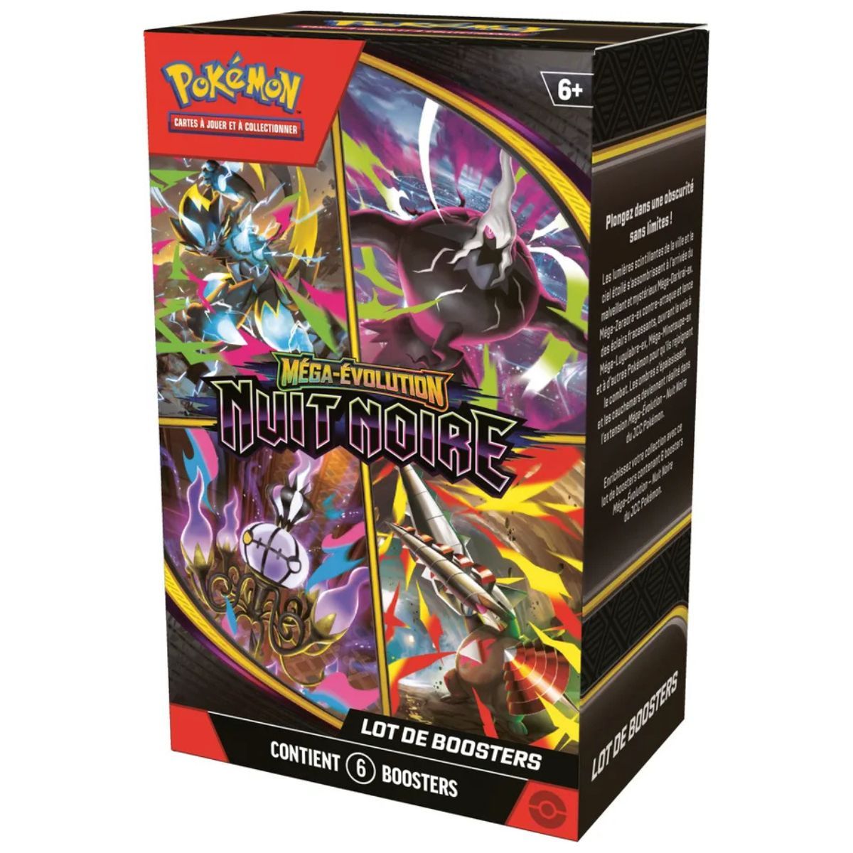 Bundle [ME05] - Lot de 6 Boosters Nuit Noire - Pokémon - FR - Méga-Évolution [ME5]