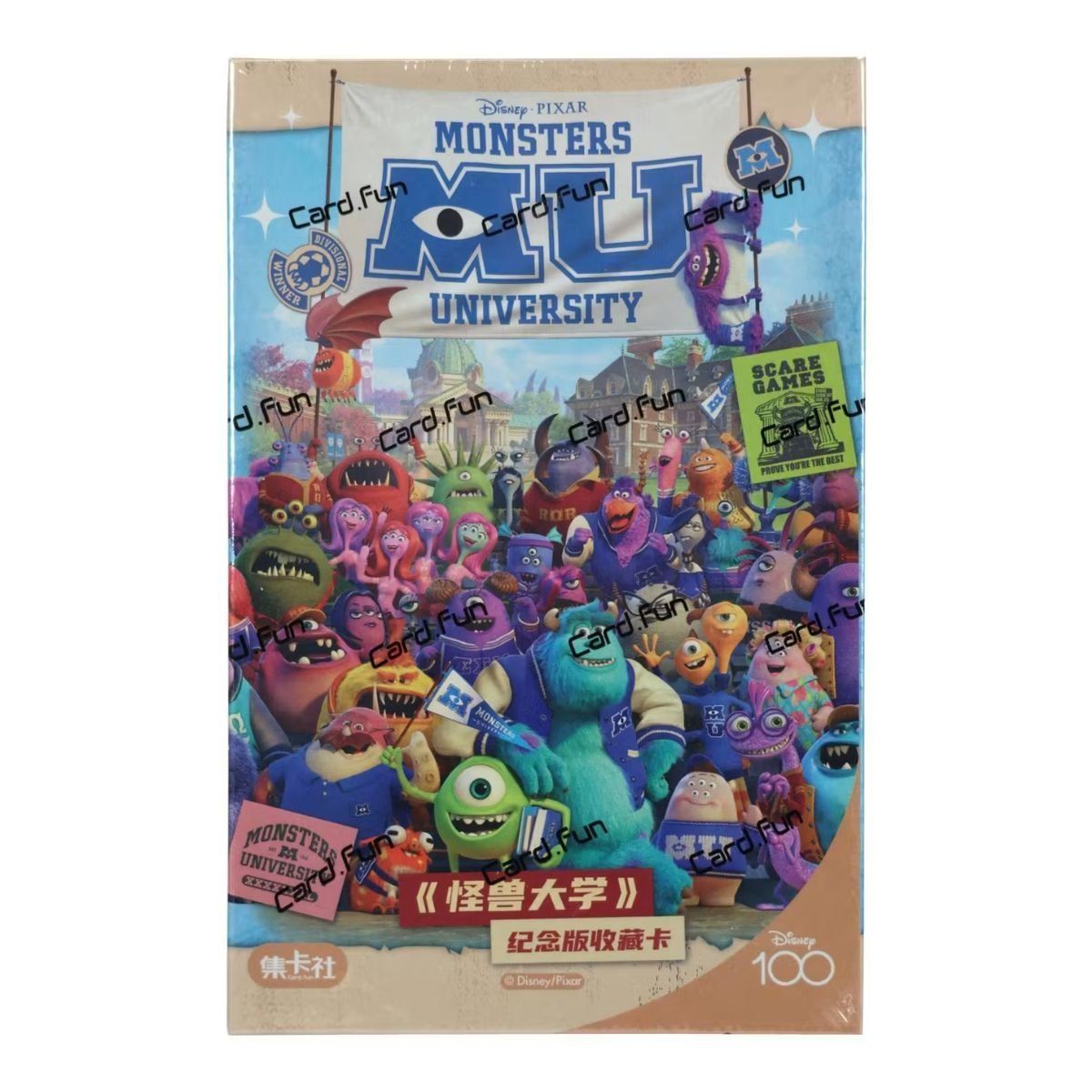 CardFun - Boîte de 10 Boosters - Disney Pixar : Monstres Academy - CH