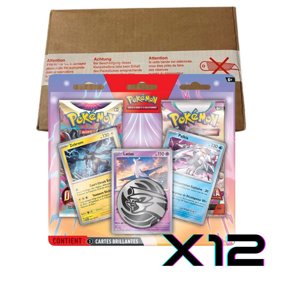 Item Carton scellé de 12 Duopacks Latios, Zekrom et Palkia - FR - [EB11][EV02] - Pokémon