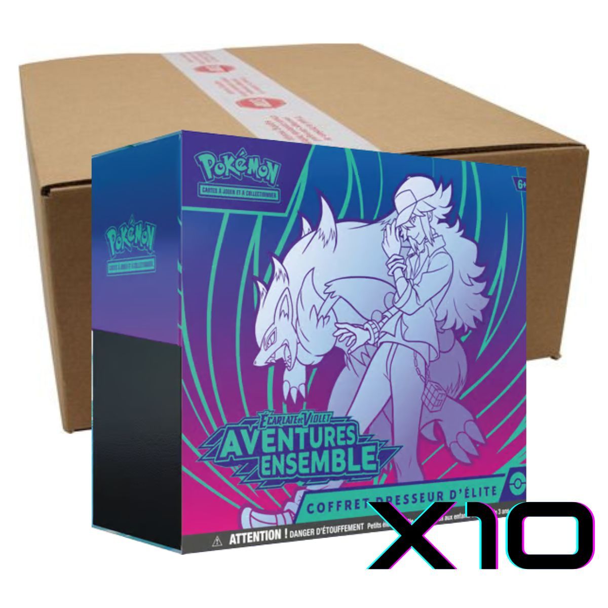Item Case de 10 ETB Aventures Ensemble - Coffret Dresseur d'Elite - Pokémon - FR -  [SV9][EV09]