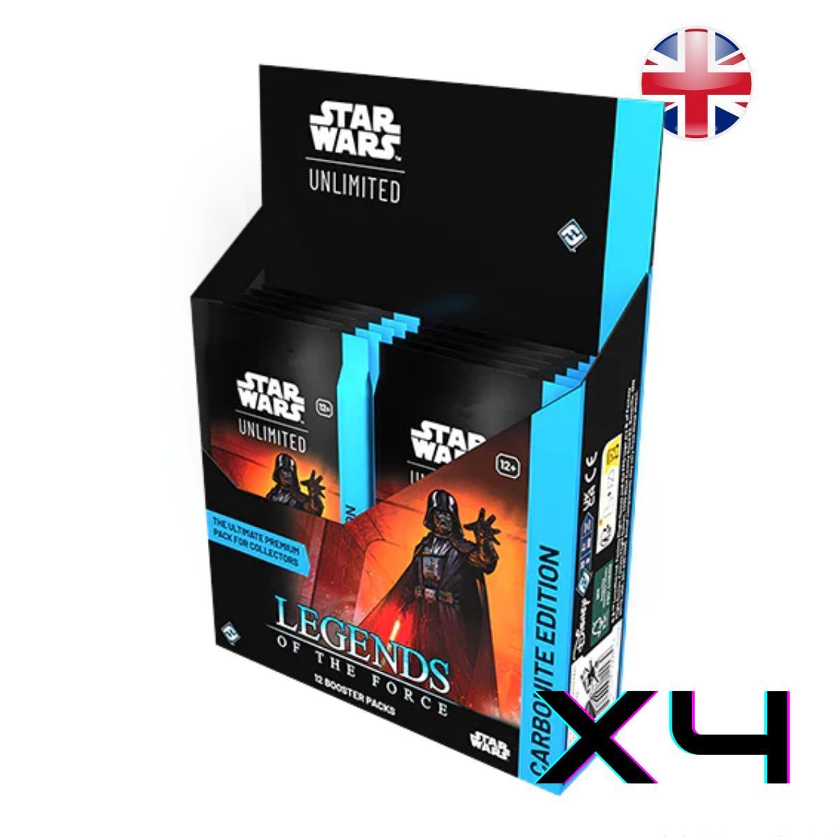Item Case de 4 Boites Carbonites - Star Wars Unlimited - EN - Légendes de la Force - SWU5