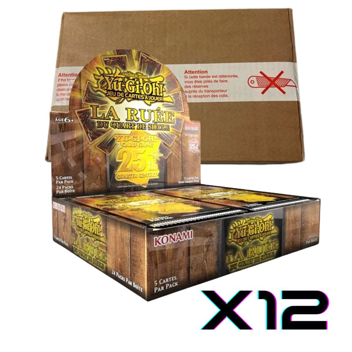 Item Case La Ruée du Quart de Siècle - FR - 12 Boites de 24 Boosters - RA04-FR - Yu-Gi-Oh!