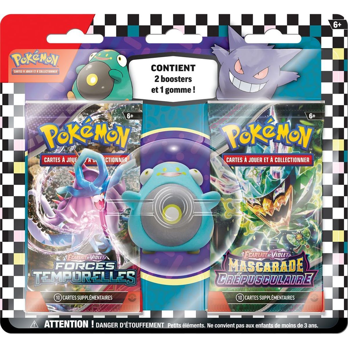 Coffret - Blister Gomme Rentrée des Classes Ampibidou - FR - Pokémon