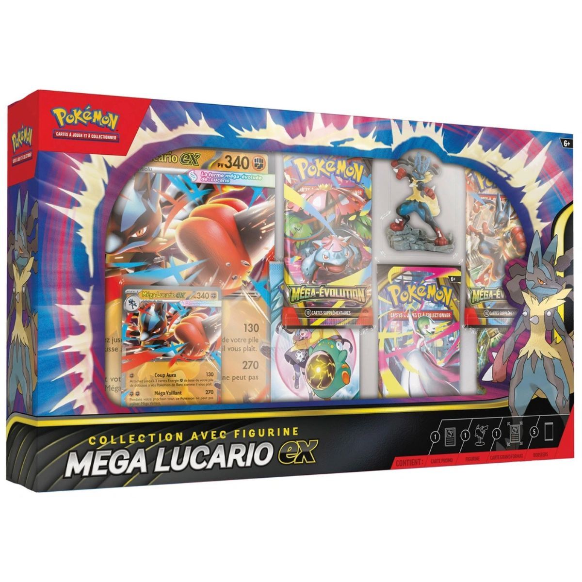 Item Coffret Collection Avec Figurine - Mega Lucario Ex - Pokémon - FR