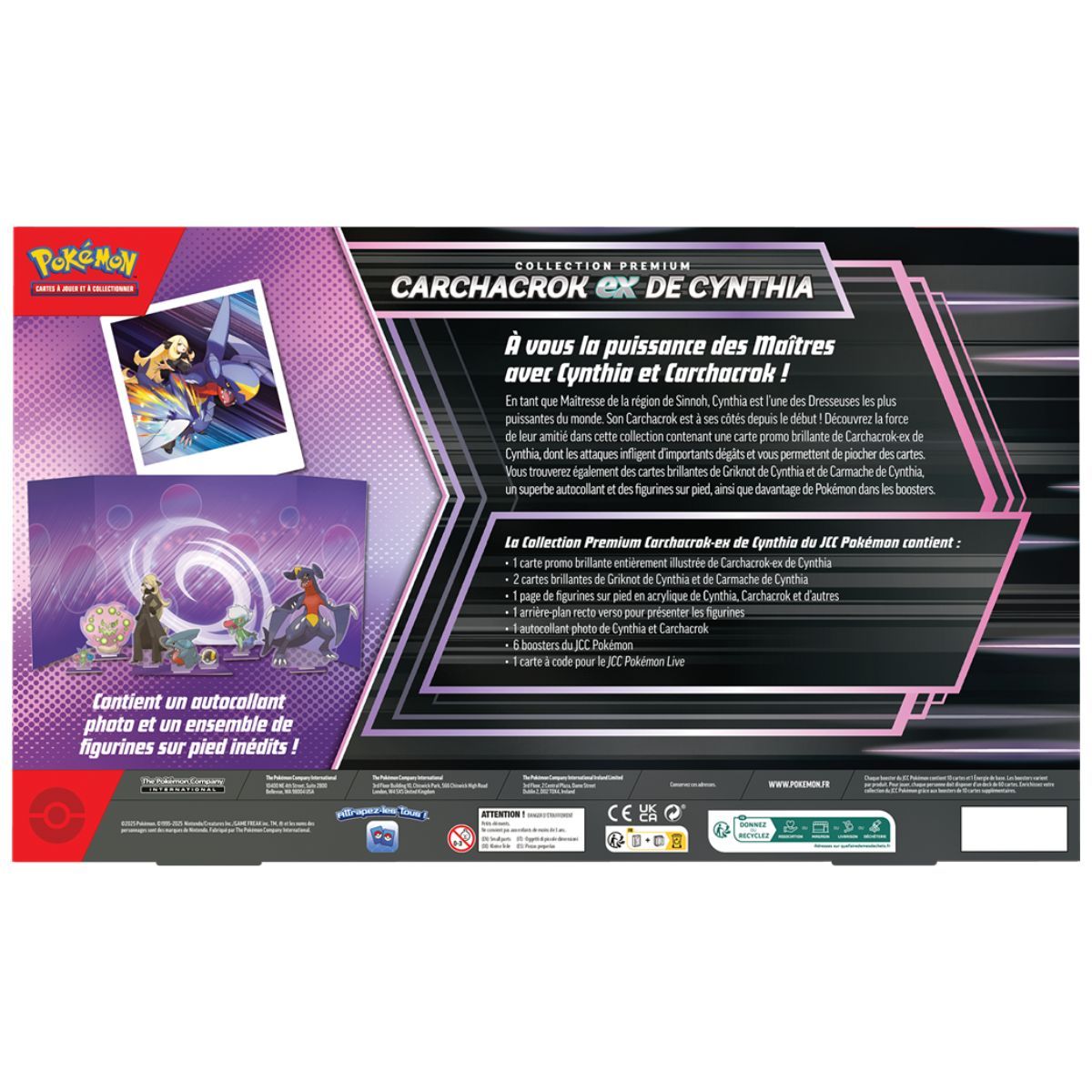 Coffret Collection Premium - Carchacrok-Ex de Cynthia - FR - Pokémon
