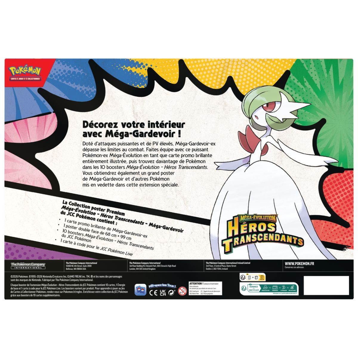 Coffret - Méga-Gardevoir - Premium Collection Poster - Héros Transcendants - FR - Pokémon [ME2.5]
