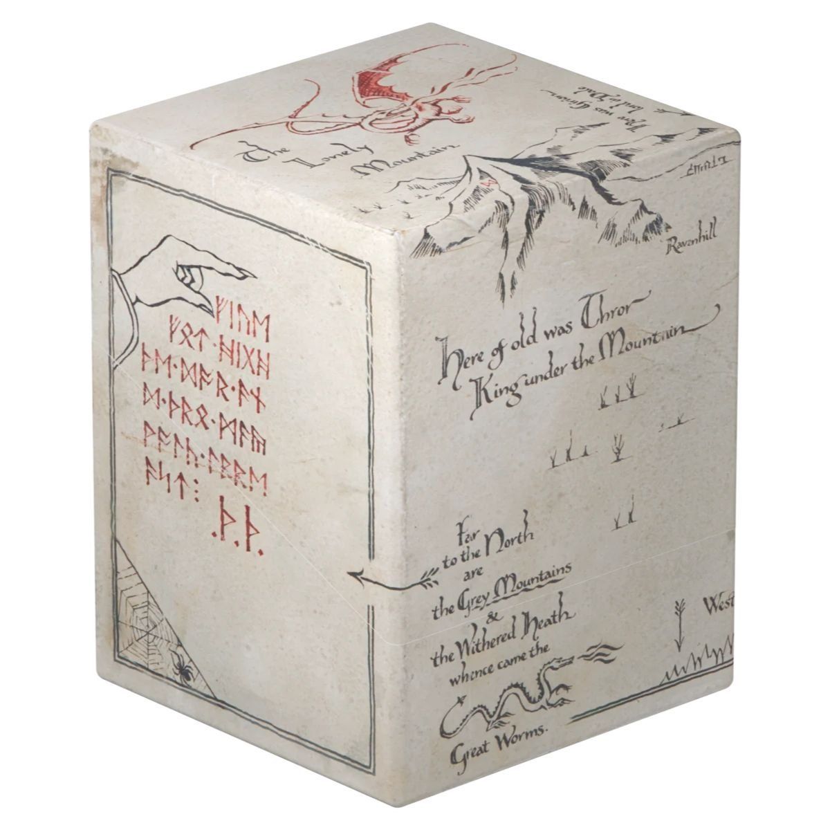 Deck Box Boulder 100+ - Ultimate Guard - Thrór's Map Glow in the Dark - MTG The Hobbit