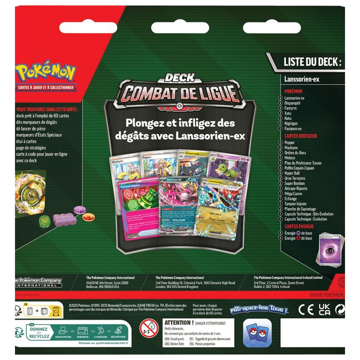 Deck Combat de Ligue – Lanssorien-Ex - Pokémon - FR