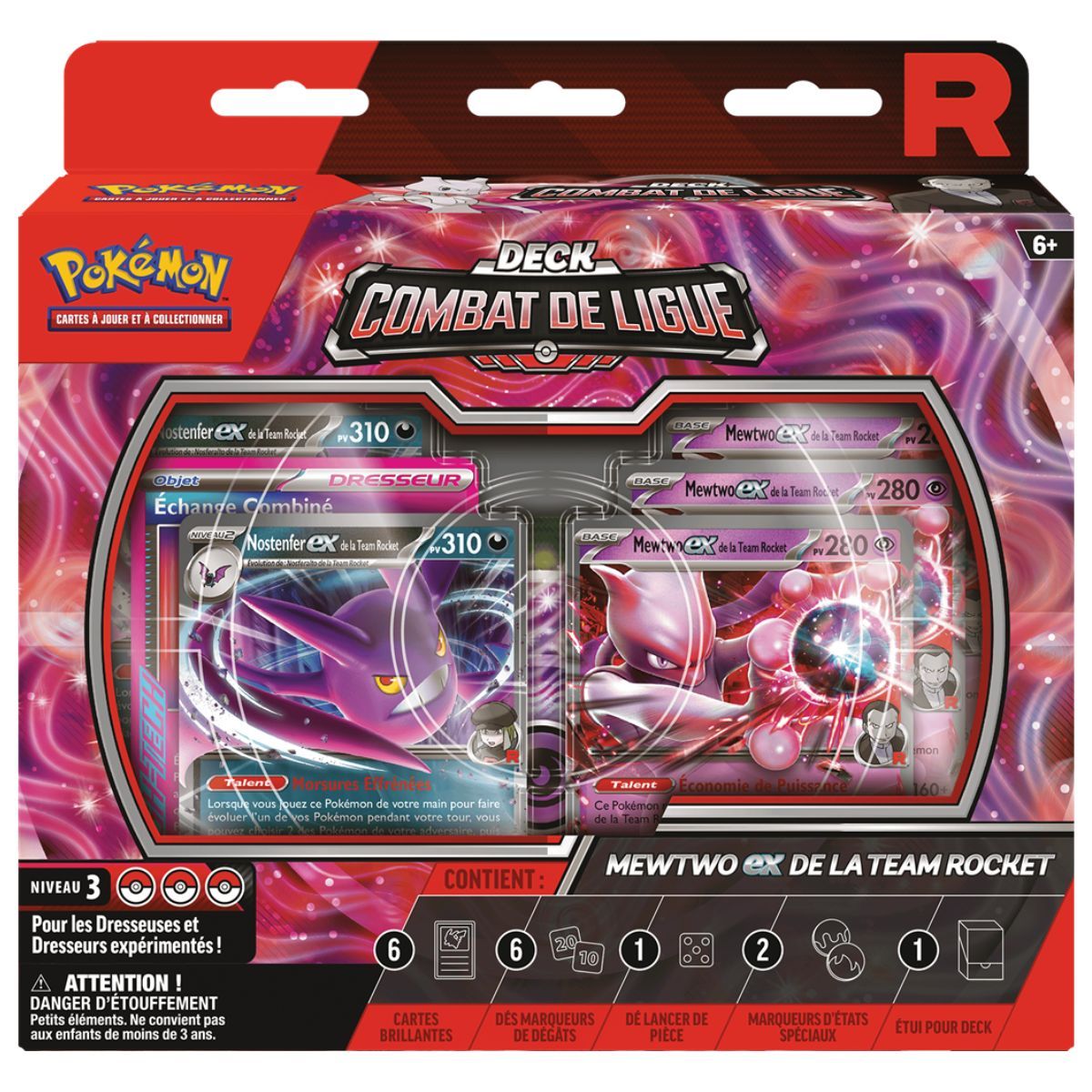 Deck Combat de Ligue – Mewtwo Ex de la Team Rocket - Pokémon - FR