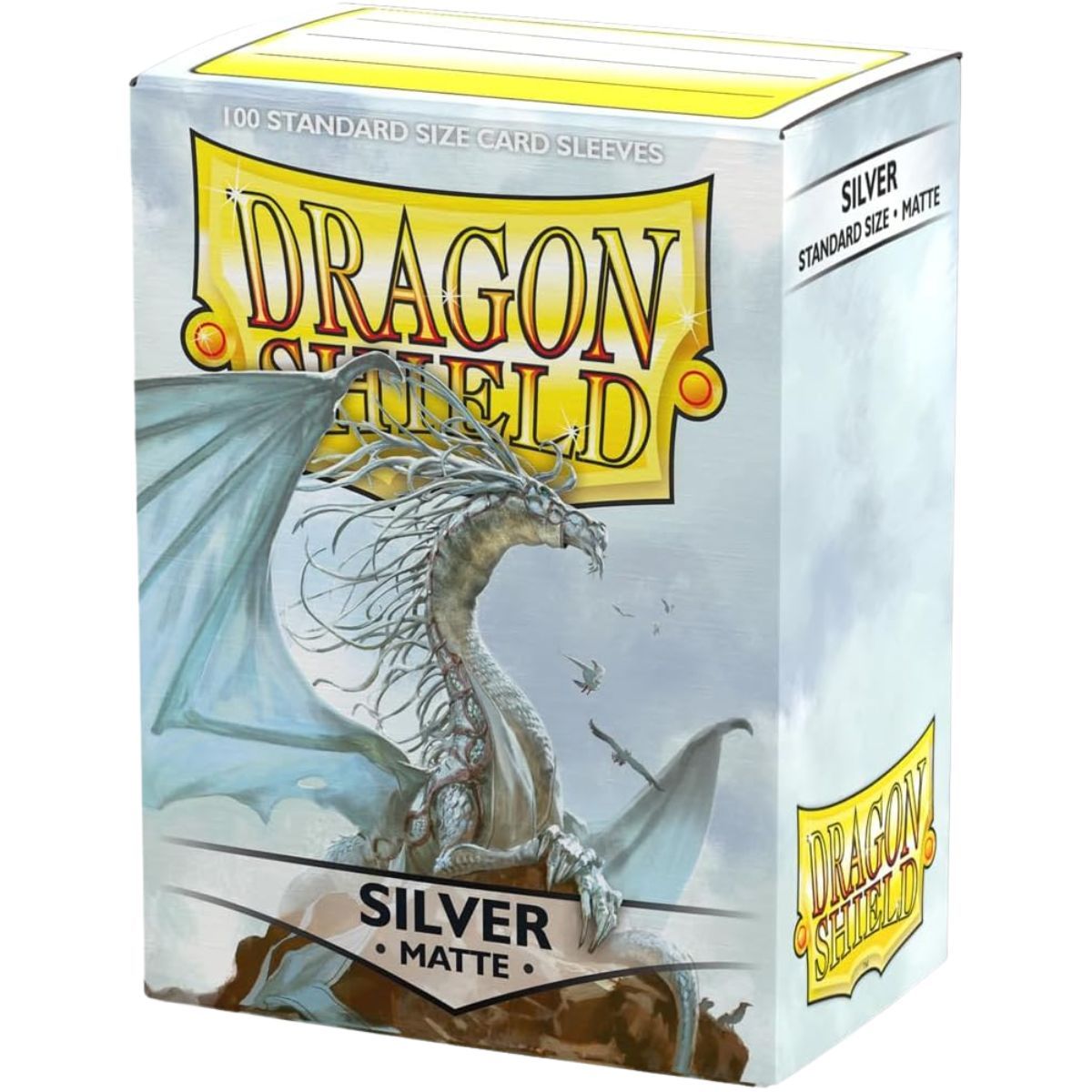 Dragon Shield - 100 Protège cartes - Sleeves - Standard Matte - Argent