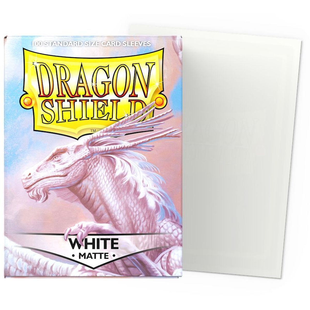 Item Dragon Shield - 100 Protège cartes - Sleeves - Standard Matte - Blanc