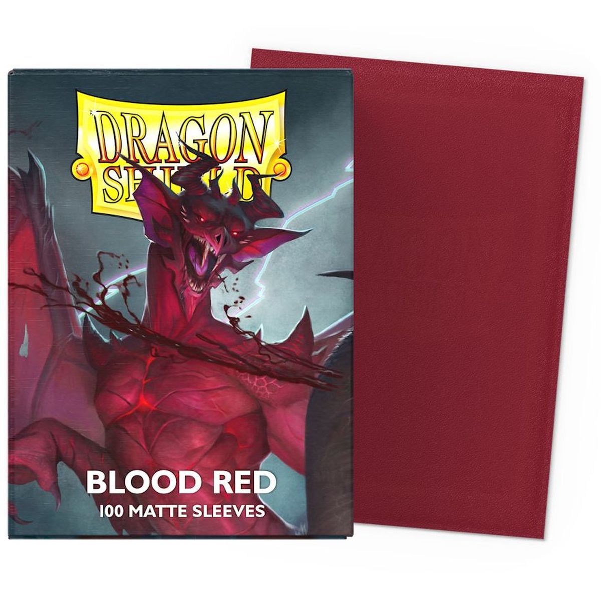 Item Dragon Shield - 100 Protège cartes - Sleeves - Standard Matte - Blood Red
