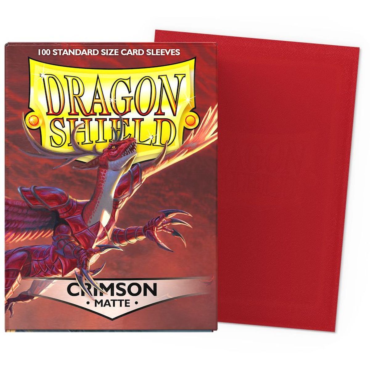 Item Dragon Shield - 100 Protège cartes - Sleeves - Standard Matte - Crimson