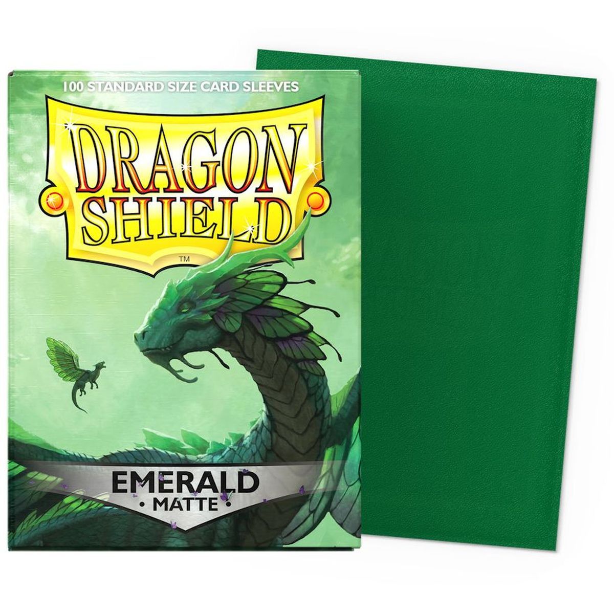 Item Dragon Shield - 100 Protège cartes - Sleeves - Standard Matte - Emeraude