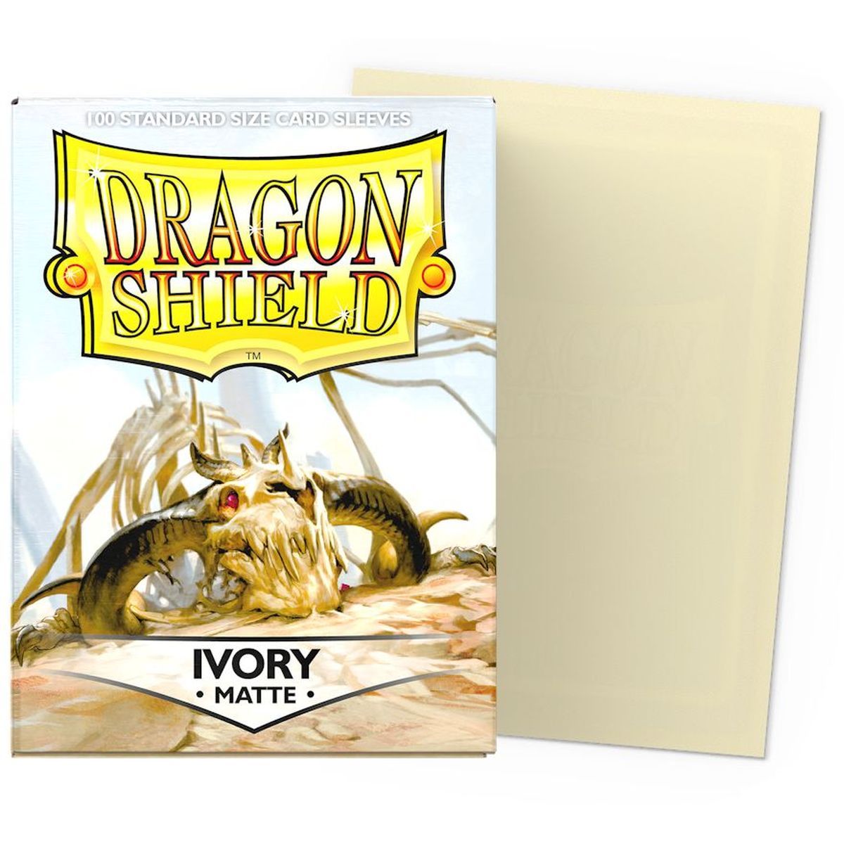 Item Dragon Shield - 100 Protège cartes - Sleeves - Standard Matte - Ivoire