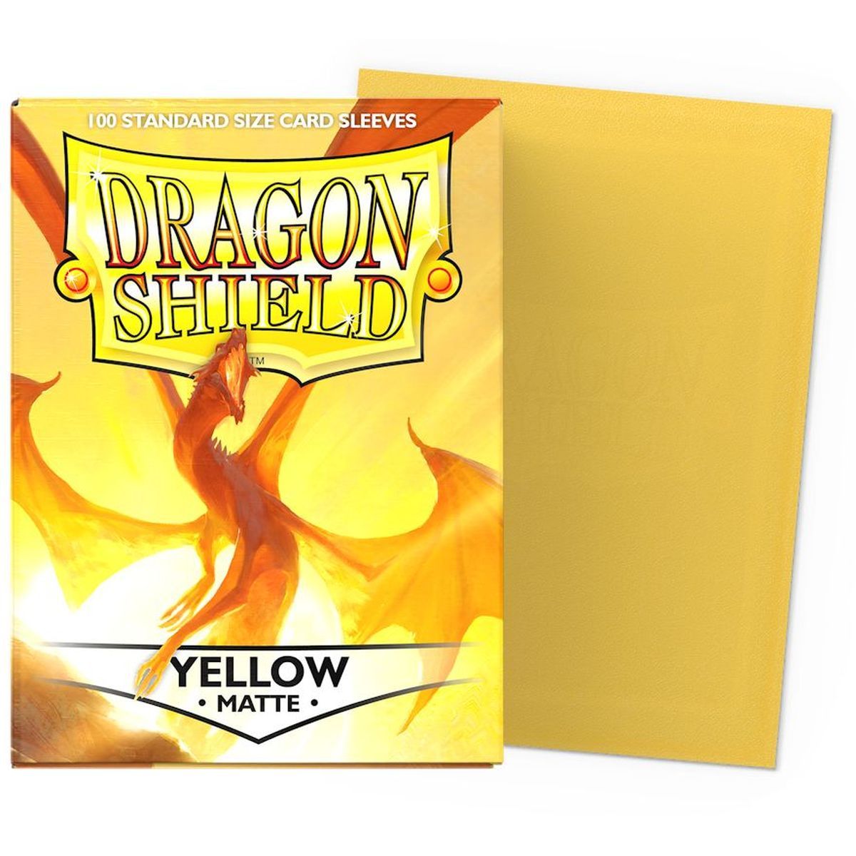 Item Dragon Shield - 100 Protège cartes - Sleeves - Standard Matte - Jaune
