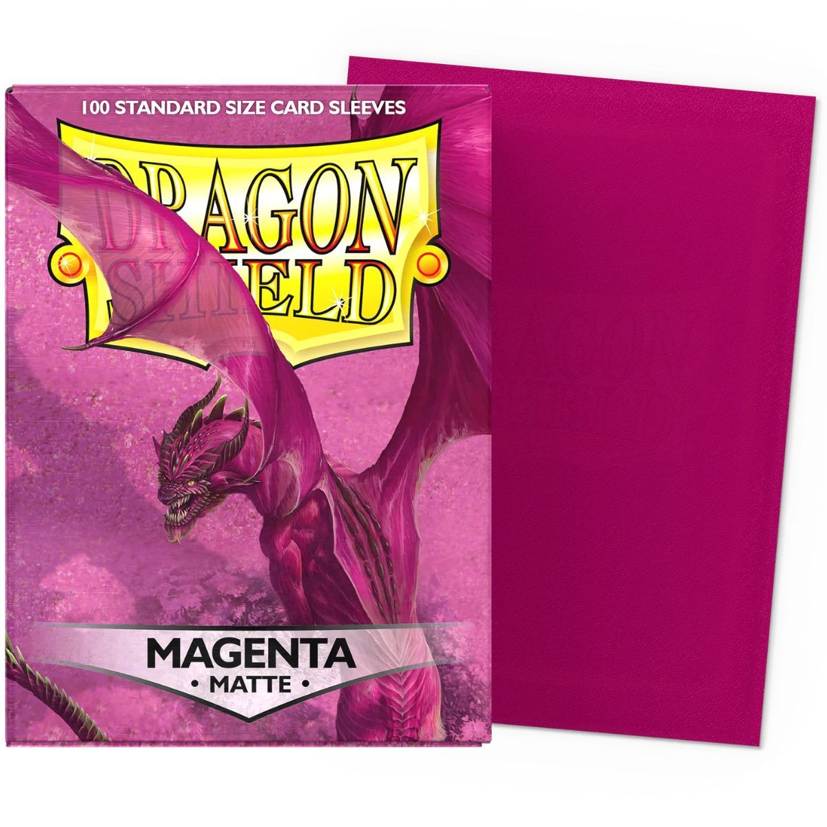 Dragon Shield - 100 Protège cartes - Sleeves - Standard Matte - Magenta