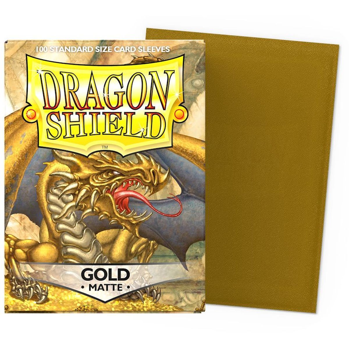 Item Dragon Shield - 100 Protège cartes - Sleeves - Standard Matte - Or