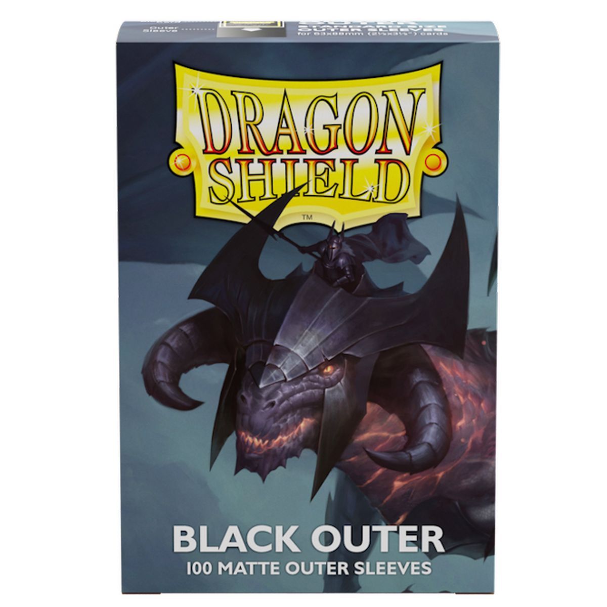 Item Dragon Shield - 100 Protège cartes - Sleeves - standard Outer Matte - Noir