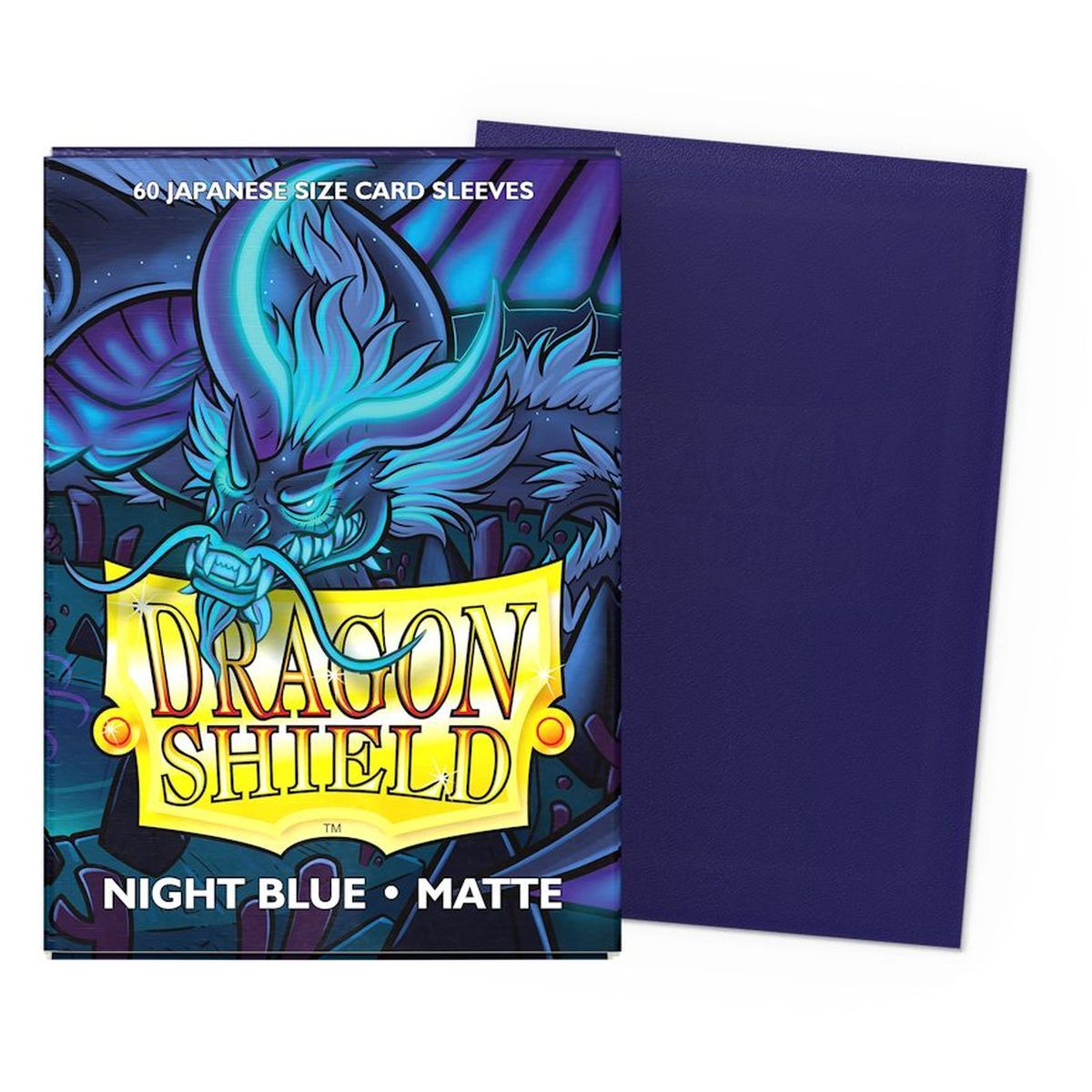 Item Dragon Shield - 60 Protège cartes - Sleeves - Mini : Bleu Nuit Matte