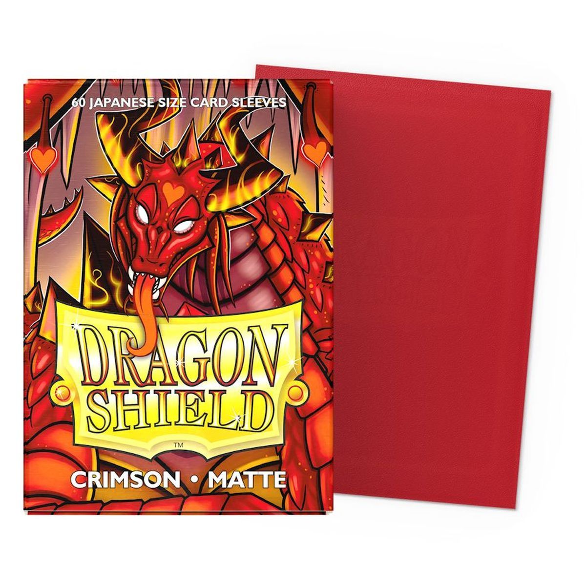 Item Dragon Shield - 60 Protège cartes - Sleeves - Mini : Crimson Matte